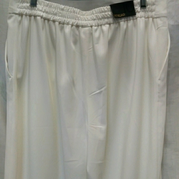 Renuar High Waisted Ivory Slacks With Full Lining, Size 10 NWT - Picture 3 of 6